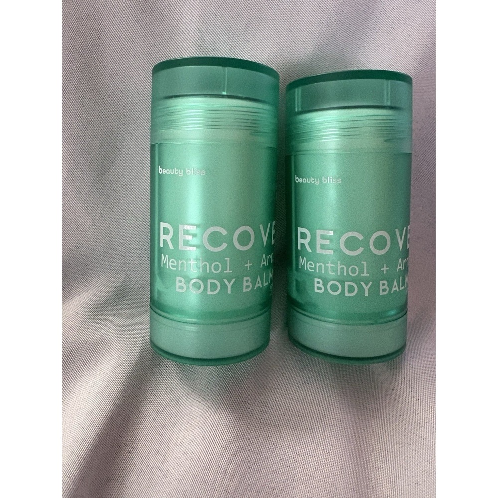 NEW RECOVER Menthol + Arnica Body Balm Beauty Bliss 2.47oz Each 2 Pack Sealed